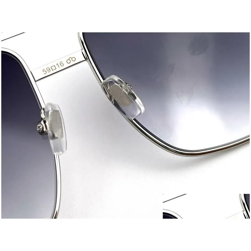 men metal sunglasses fashion classic style gold plated square frame vintage design outdoor classical model 0259 with case and shopping