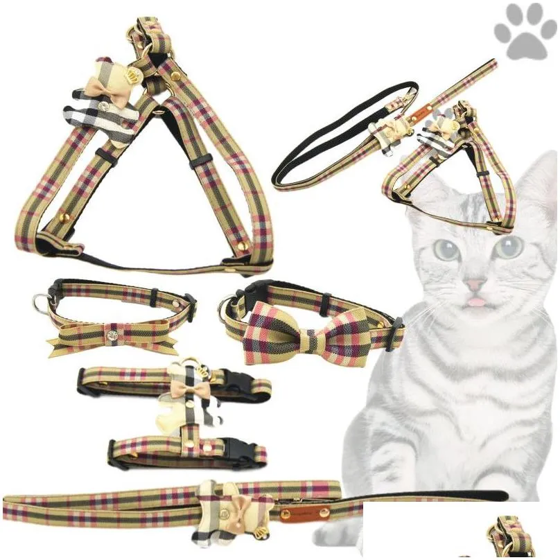 ins style lovely charm pet harnesses cute bear ornament pattern pet leashes festival personality charm keji chai dog collar leashes