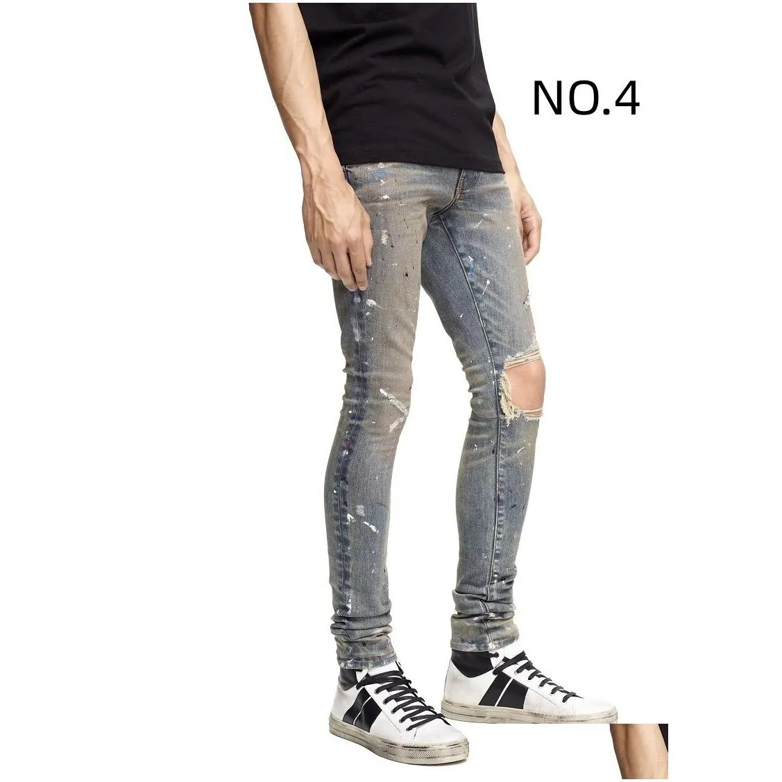 mens designer jeans skinny jeans desig pants long hippop sticker embroidery slim denim straight streetwear skinny pants wholesale size