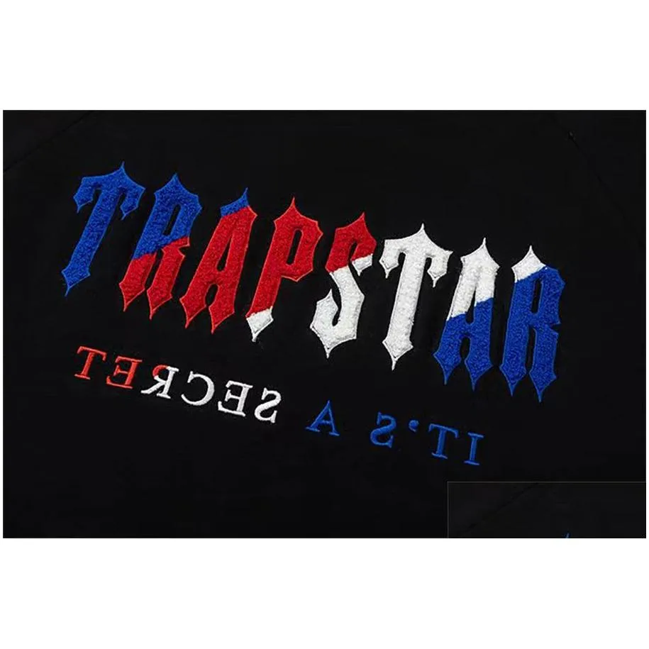 trapstar mens shorts and t shirt set tracksuits designer couples towel embroidery letter mens set womens crew neck trap star sweatshirt