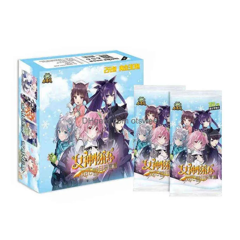 card games original goddess story flash card series anime figures cards rem eva collectible bronzing barrage cards toys gifts for children