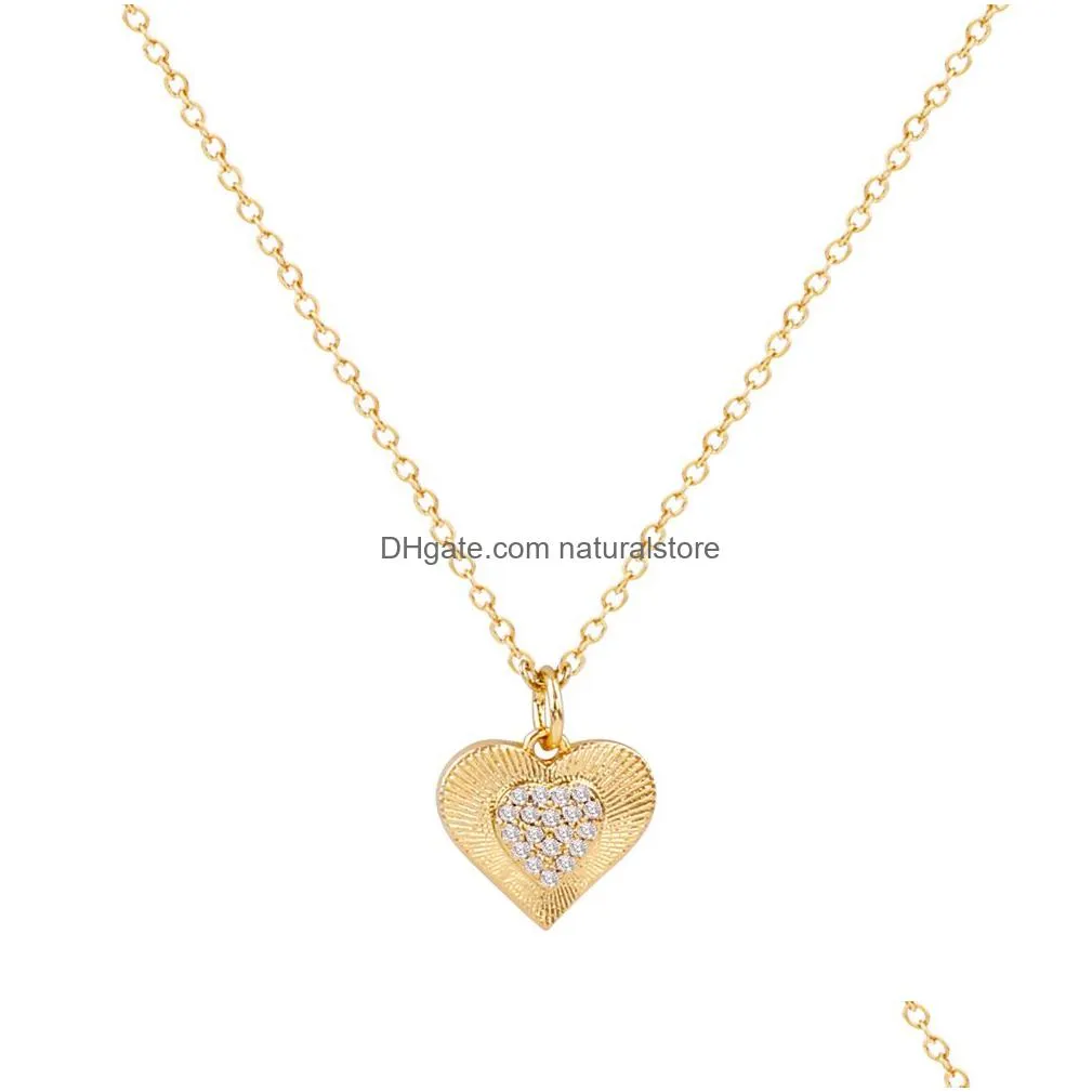 hollow love heart mom necklace stainless steel chain gold necklace mother jewelry gift