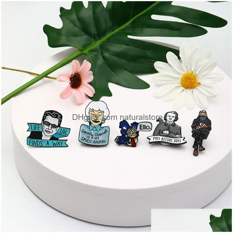 creative cartoon character brooch cute denim jacket collar badge pins jewelry gifts for children friends