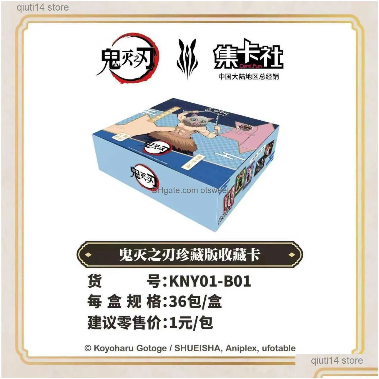 card games new anime demon slayer box hobby collection tcg playing gp rare kimetsu no yaiba figures for children gift toy t230629