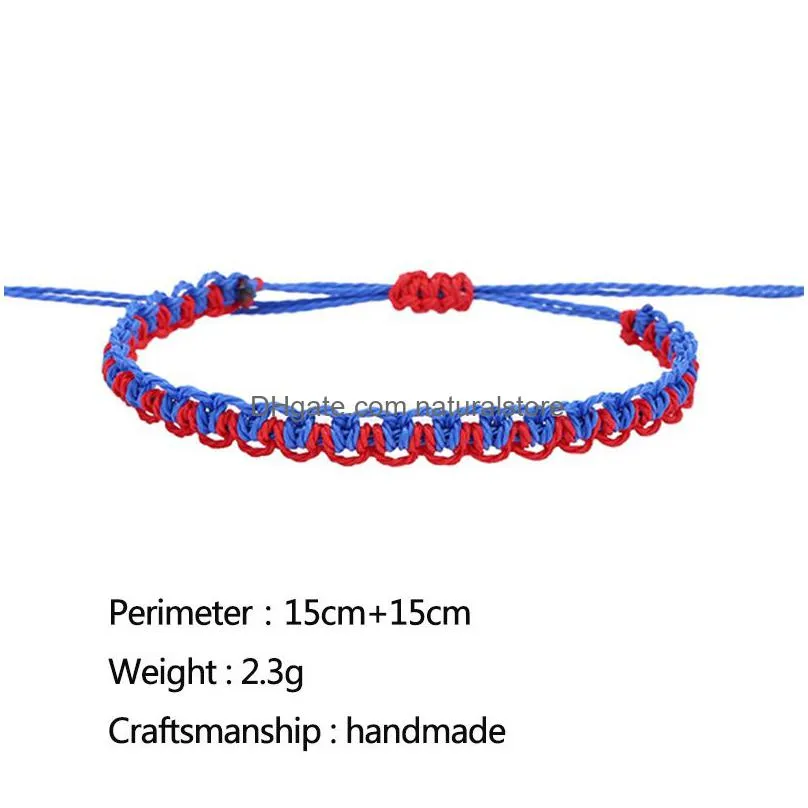 wax string woven bracelets for women 14 colors multilayer woven friendship bracelet bohemia bangle gift jewelry