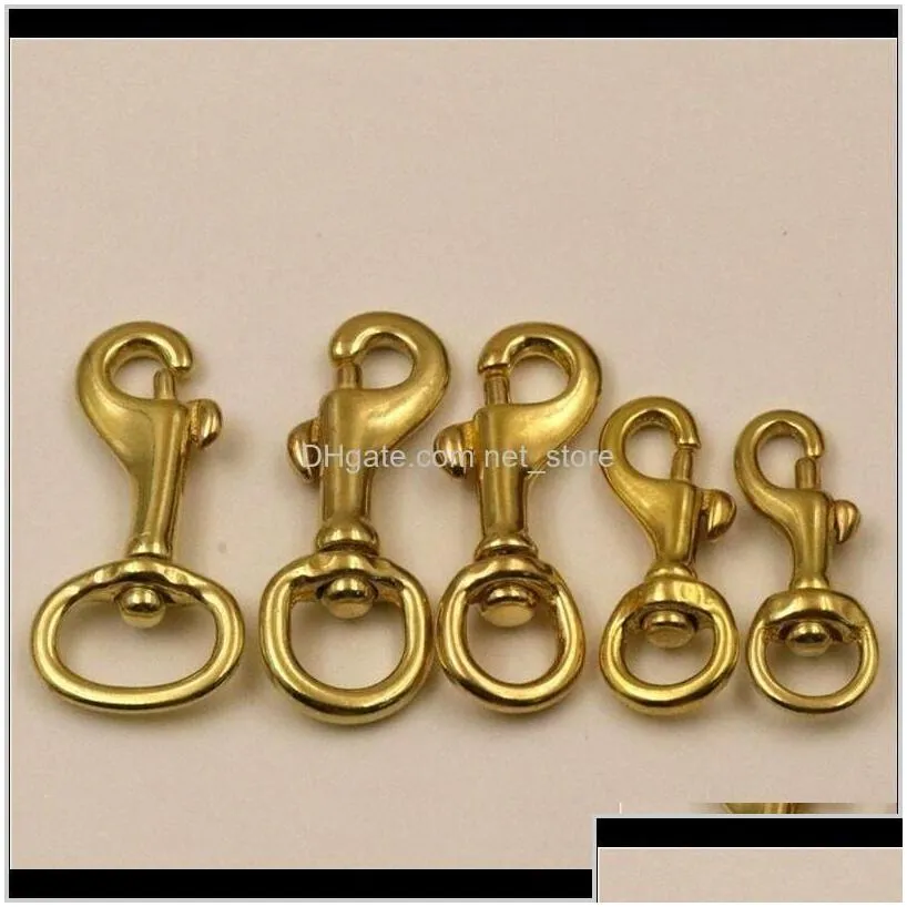 bag parts accessories 5pcs solid brass trigger swivel eye bolt snap hook webbing leather craft buckle for making bags szeie cebvo