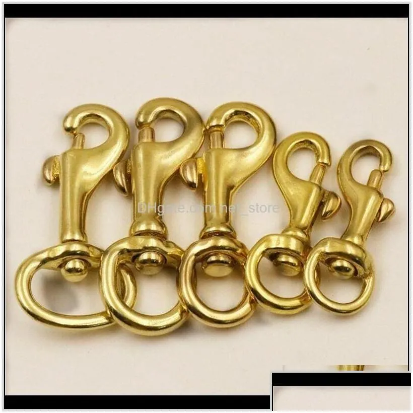 bag parts accessories 5pcs solid brass trigger swivel eye bolt snap hook webbing leather craft buckle for making bags szeie cebvo