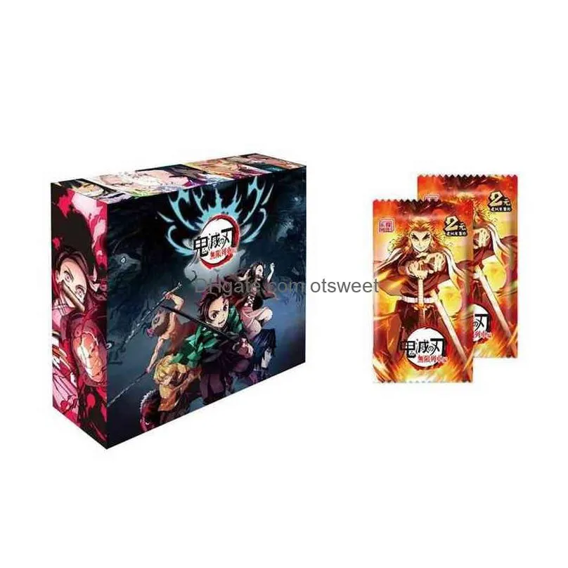 card games anime demon slayer blade flash ssp kamado tanjirou nezuko peripheral ur rare collection christmas gift t220913