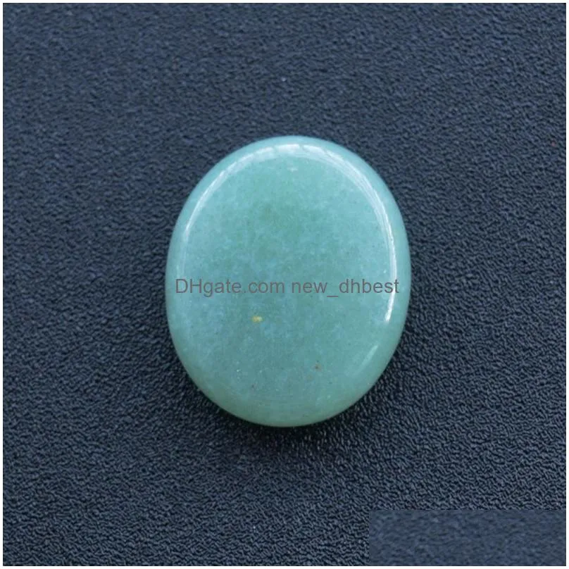25x23mm oval worry stone thumb gemstone natural rose quartz healing crystal therapy reiki treatment spiritual minerals massage palm
