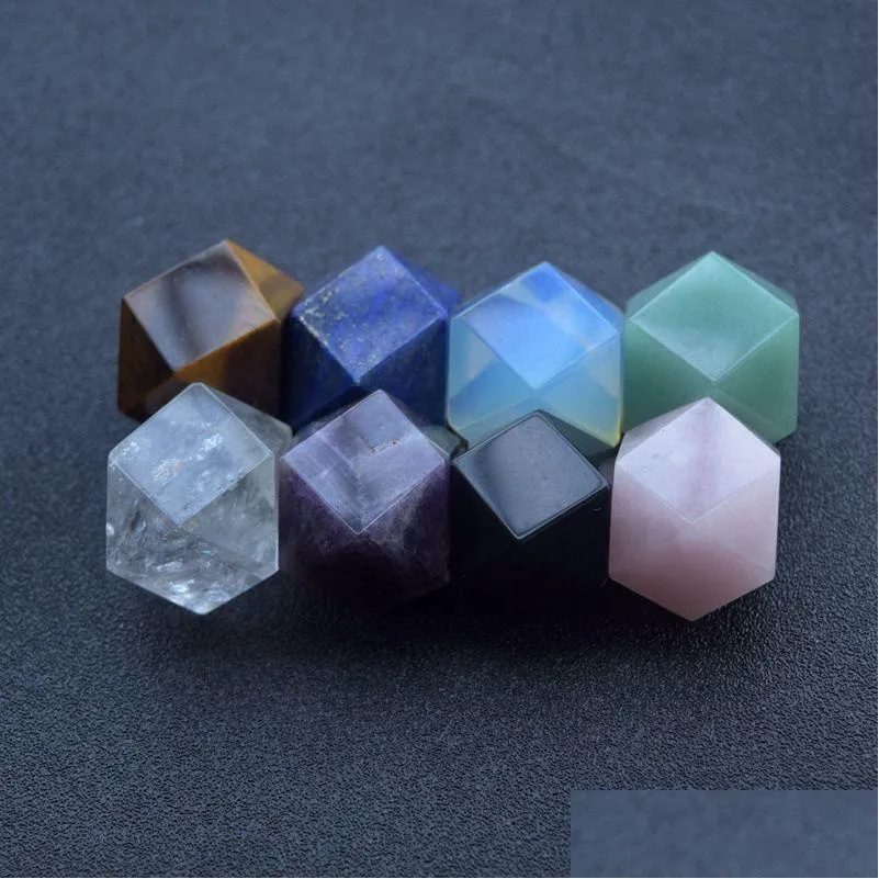 natural stone crystal polyhedron ornaments quartz healing crystals energy reiki gem craft hand pieces living room decoration