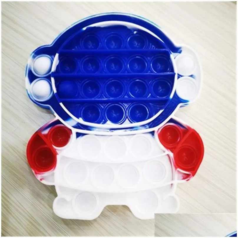 color matching rocket push bubble sensory toys party anti stress silicone children puzzle decompression toy finger bubblesa097798457