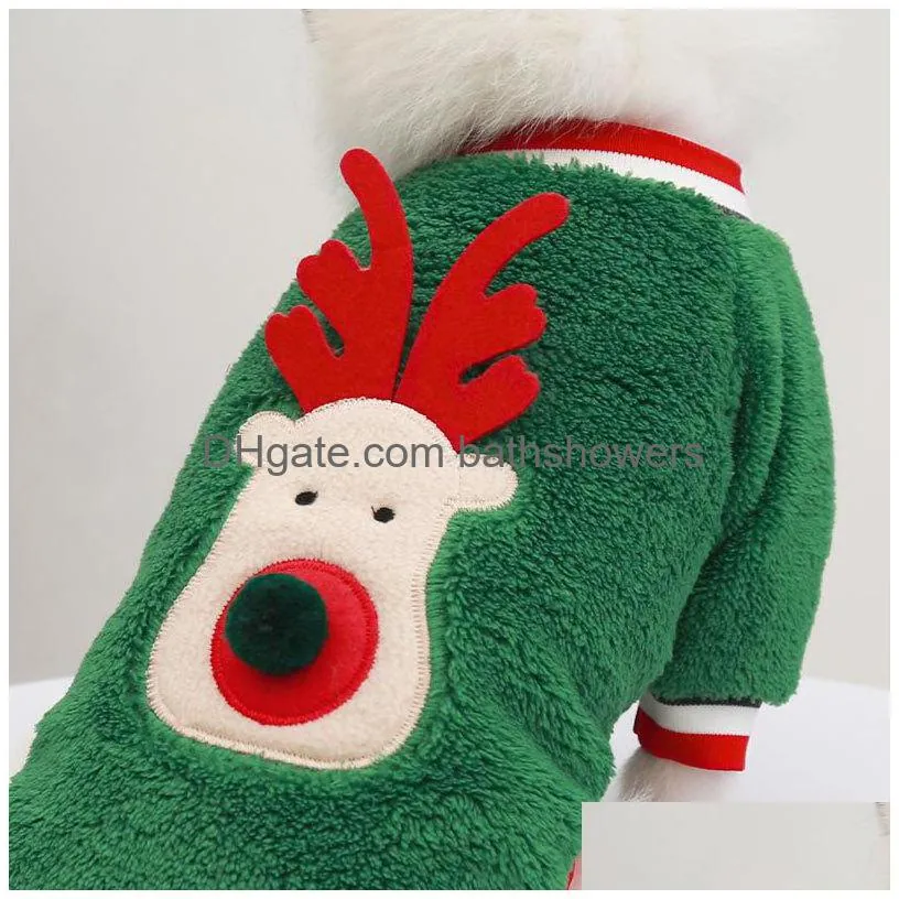 christmas dog cat clothes fleece warm costume for small pet puppy jacket coat two legs clothing teddy poodle bichon pomeranian