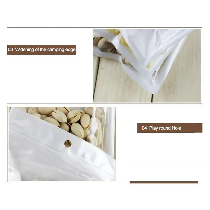 clear white smell proof plastic bag packaging bulk gift packages pvc bag self sealing baggies mylar bags custom