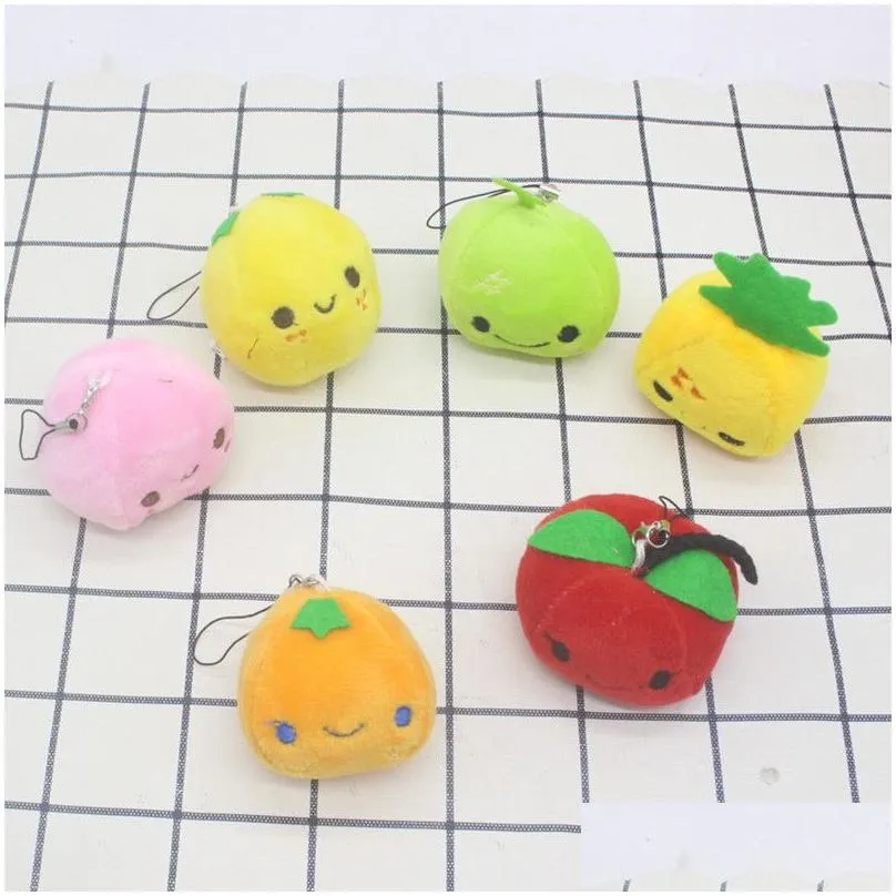 1pcs fruit plush peach toys mini cute soft stuffed pear toy small pendant children kids playmate valentine gifts uni hot 6cm