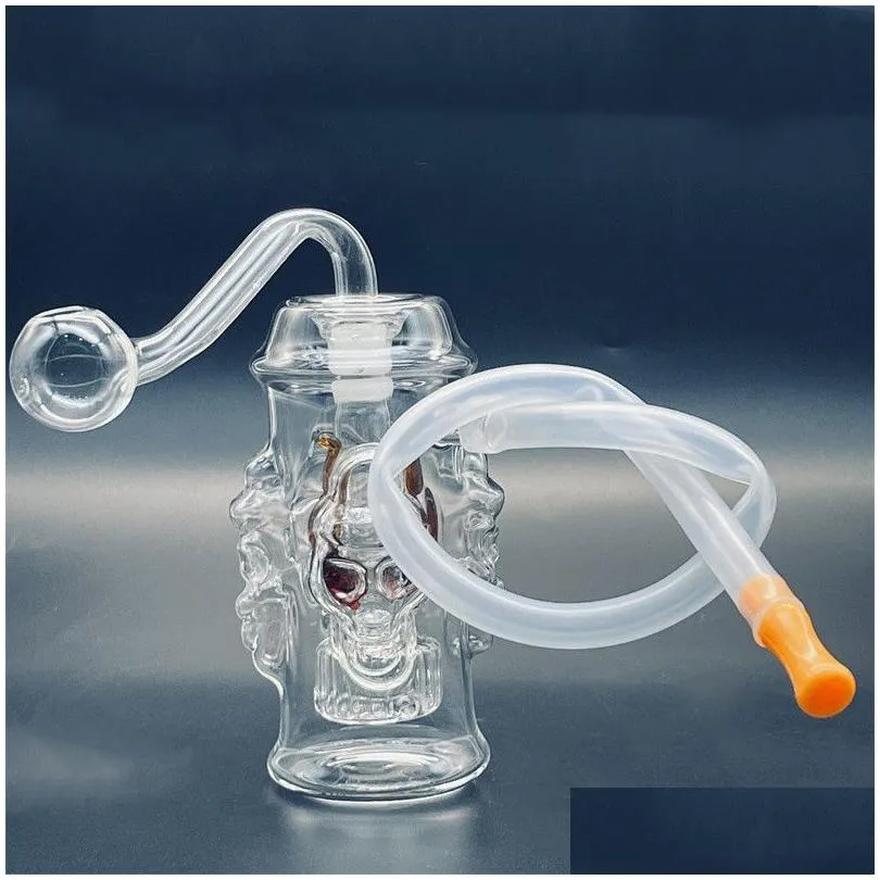 glass oil burner water bong pyrex glass oil burner pipes thick clear pipe small bubbler bong mini oil dab rigs for smoking hookahs