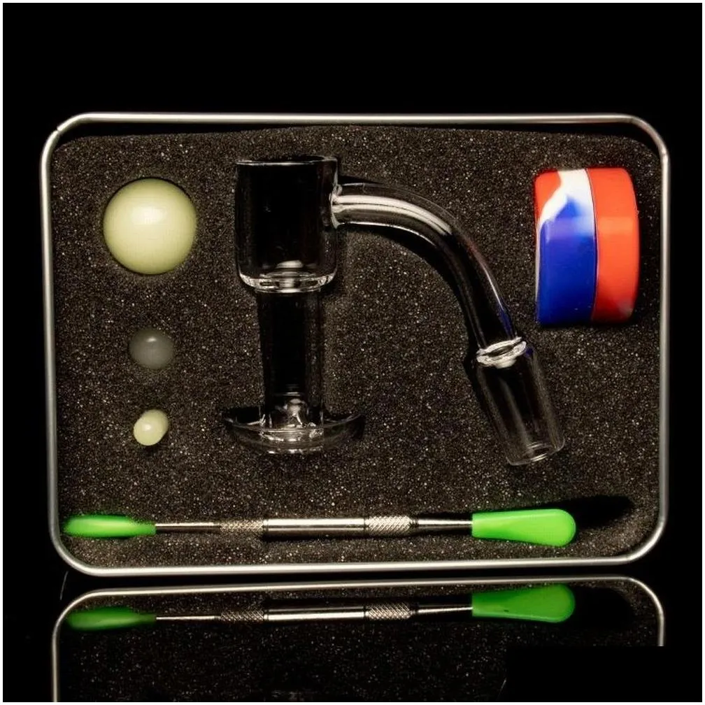  terp slurper quartz banger sets smoking glass marble pearl pill glow in the dark smoking accessories for bong dab rigs