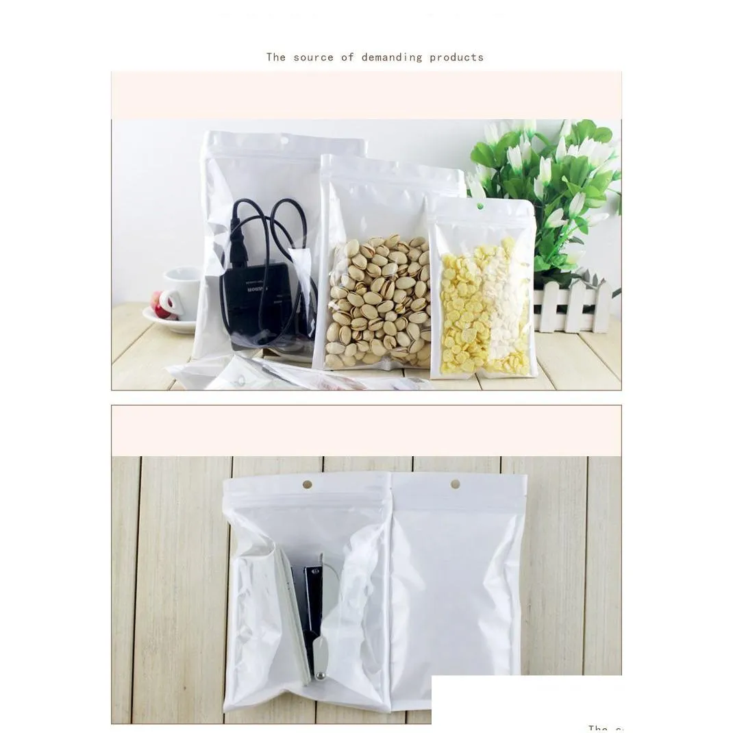 clear white smell proof plastic bag packaging bulk gift packages pvc bag self sealing baggies mylar bags custom