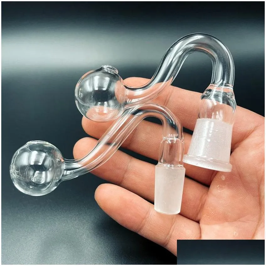 10mm 14mm 18mm clear hookahs thick pyrex glass oil burner male female joint for water pipe glass bong dab rig bowl