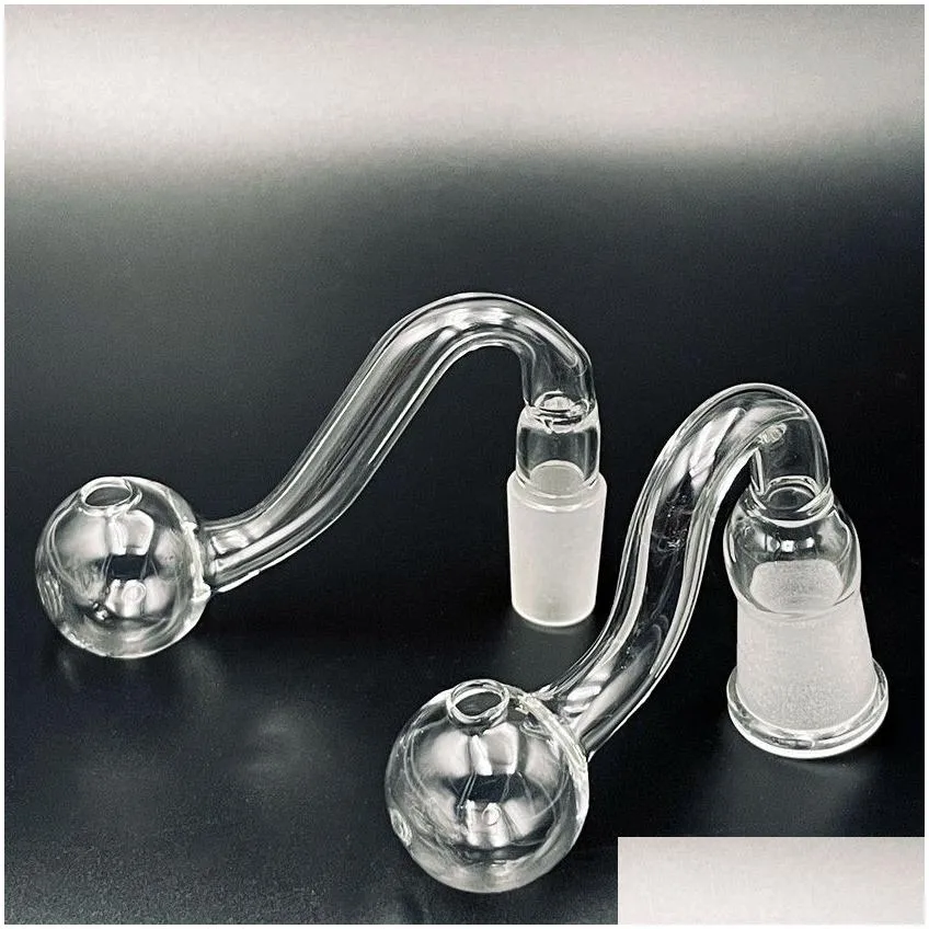 10mm 14mm 18mm clear hookahs thick pyrex glass oil burner male female joint for water pipe glass bong dab rig bowl