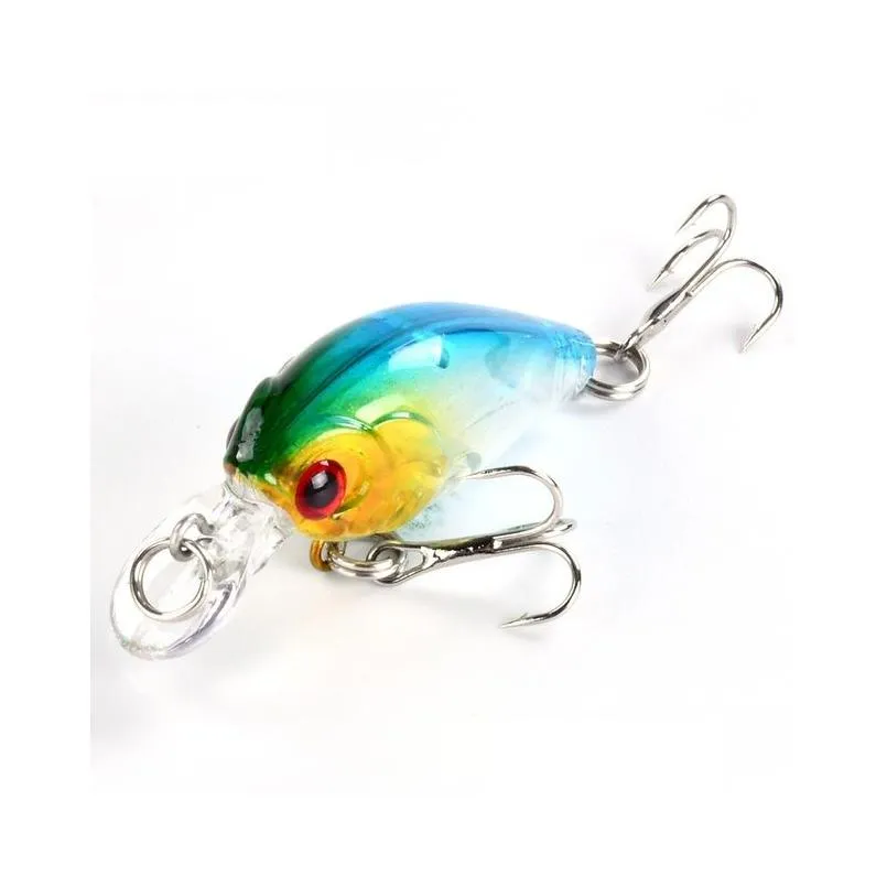 8pcs/set 4cm 3.7g mini wobblers crankbait fishing lure artificial bait hard floating wobbler