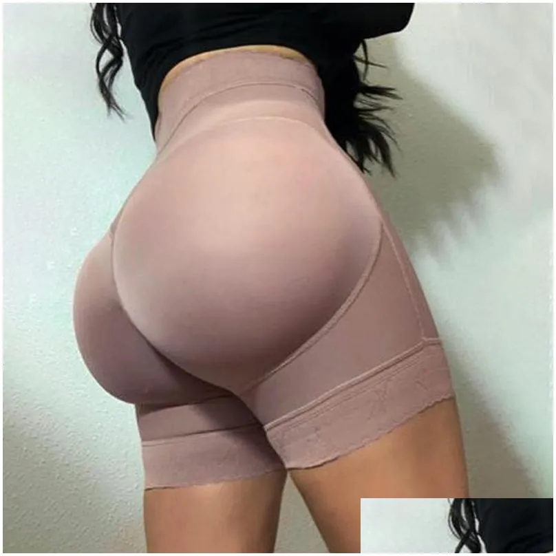 womens shapers flat belly bulifter multicolor three-breasted elastic hip shorts underwear postpartum shapewear fajas colombianas