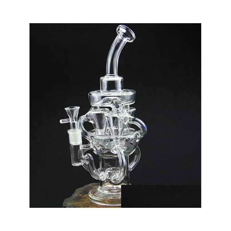 big feb egg bong klein recycler oil rigs hookahs glass water pipes smoke pipe with matrix perc 14mm joint