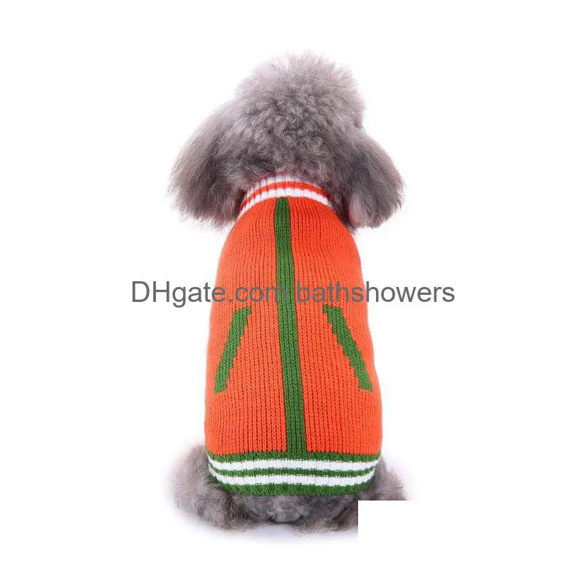 2021 dog sweater pet dog cat winter warm footprint sweater coat costume apparel clothes for small dogs puppy clothes