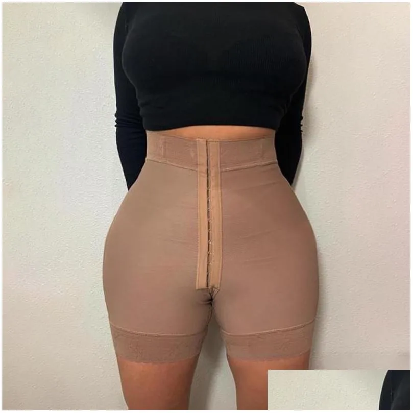 womens shapers flat belly bulifter multicolor three-breasted elastic hip shorts underwear postpartum shapewear fajas colombianas