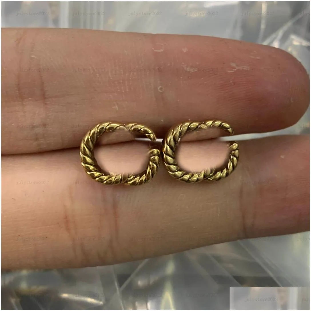 women gold stud earring designer jewelry hoops silver earrings for mens ear duble letter studs luxury hoops fashion love earrings g bijoux with