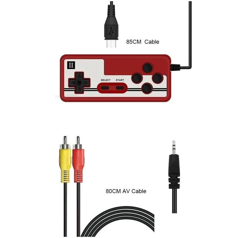 retro portable mini handheld video game console 8-bit 3.0 inch color lcd kids color game player built-in 400 games