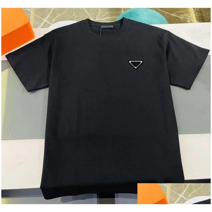 mens t shirt designer shirt men tshirt man black tee womens clothes size xxl xxxl t-shirts 100% cotton short sleeve chest triangle inlay tees fashion oversizwd