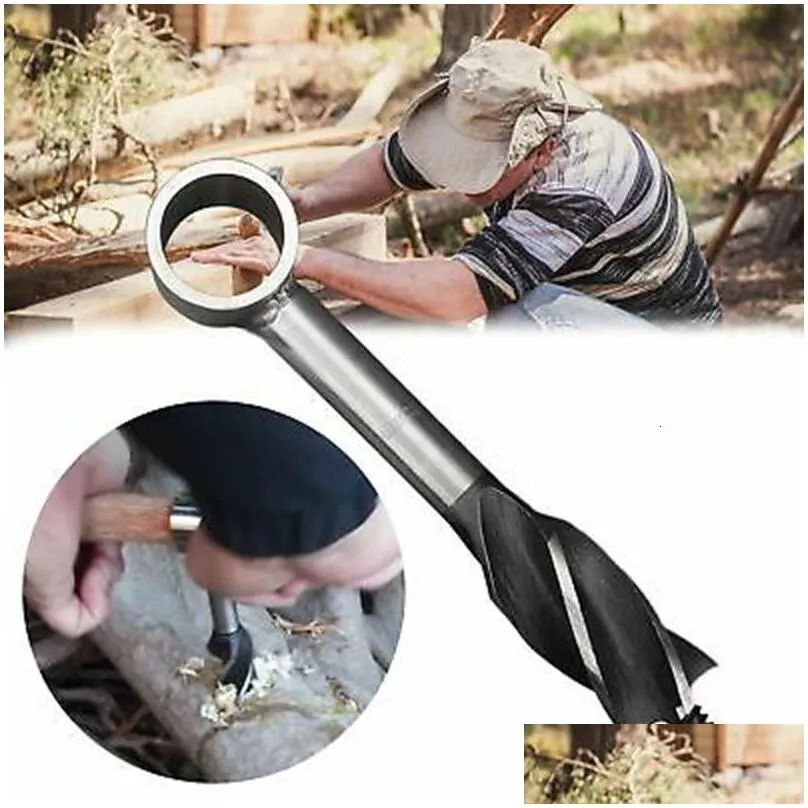 hand tools bushcraft auger wrench outdoor survival drill gear tool sports jungle crafts camping accessories 230214