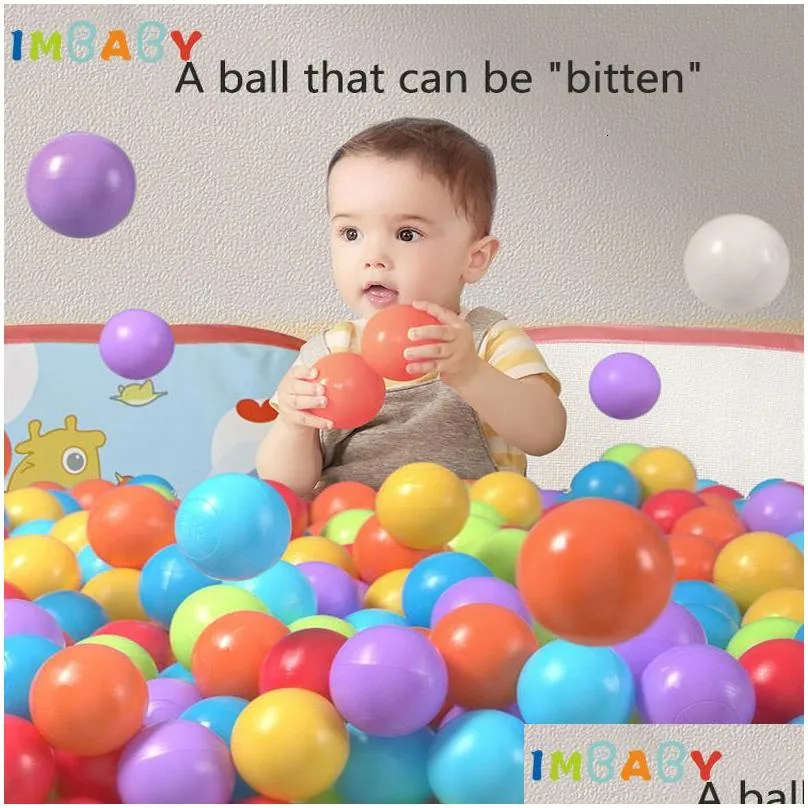 party balloons imbaby balls for playpen kids park ball ocean balls for dry pool baby playground 50/100pcs 5.5/7cm childrengift colorful smooth