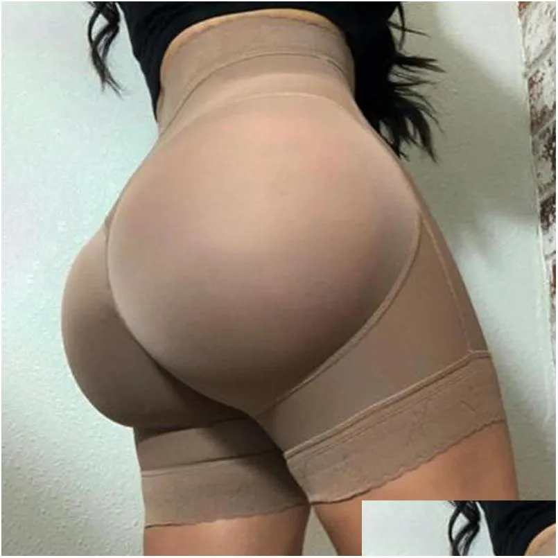 womens shapers flat belly bulifter multicolor three-breasted elastic hip shorts underwear postpartum shapewear fajas colombianas