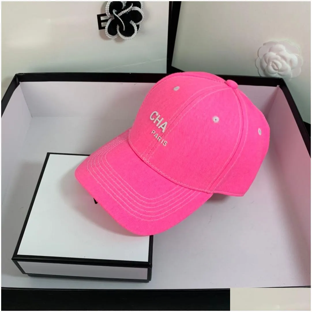 ball caps designer casquette candy fluorescent cotton baseball couple fashion letter street shooting cap