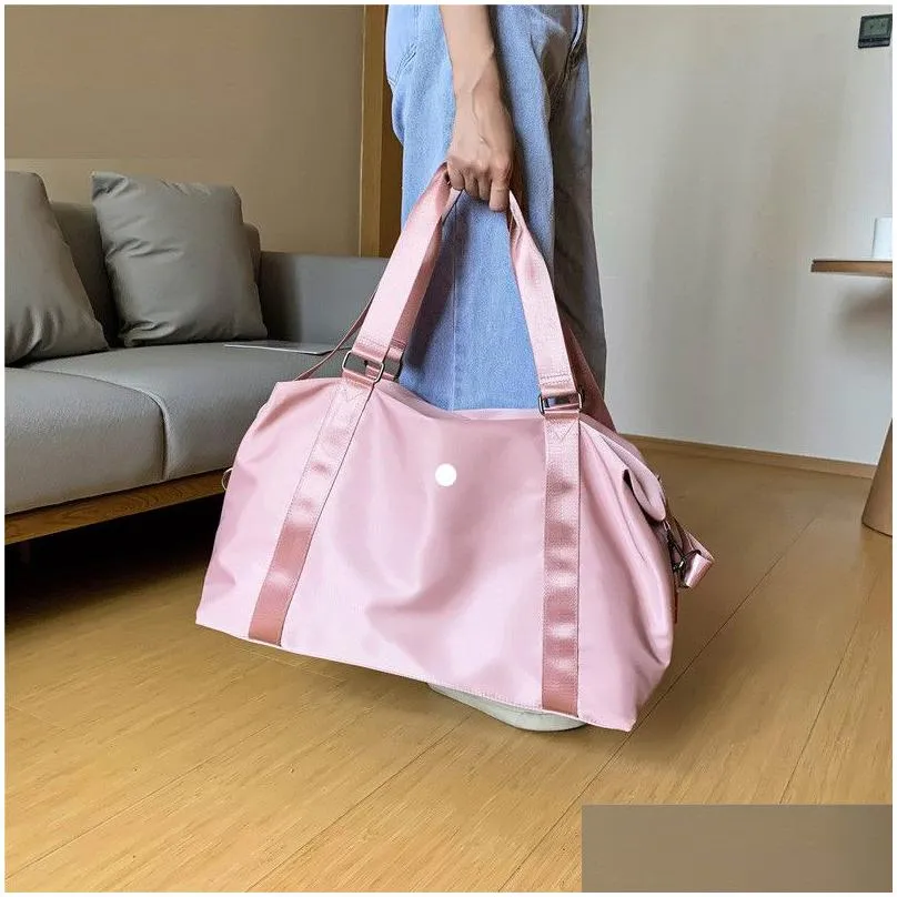 ll multifunction nylon bags storage yoga gym large capacity duffel travel waterproof casual beach exercise luggage for travelling