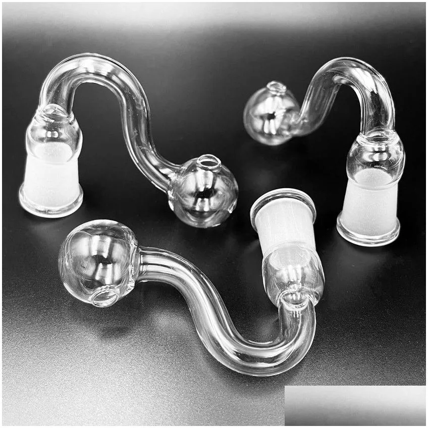 10mm 14mm 18mm clear hookahs thick pyrex glass oil burner male female joint for water pipe glass bong dab rig bowl