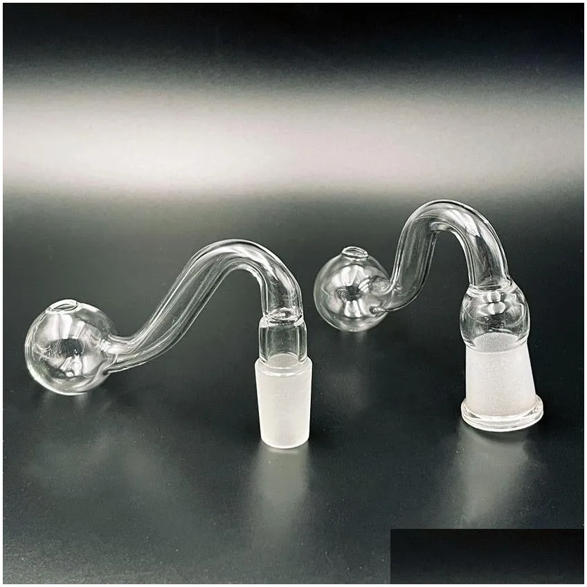 10mm 14mm 18mm clear hookahs thick pyrex glass oil burner male female joint for water pipe glass bong dab rig bowl