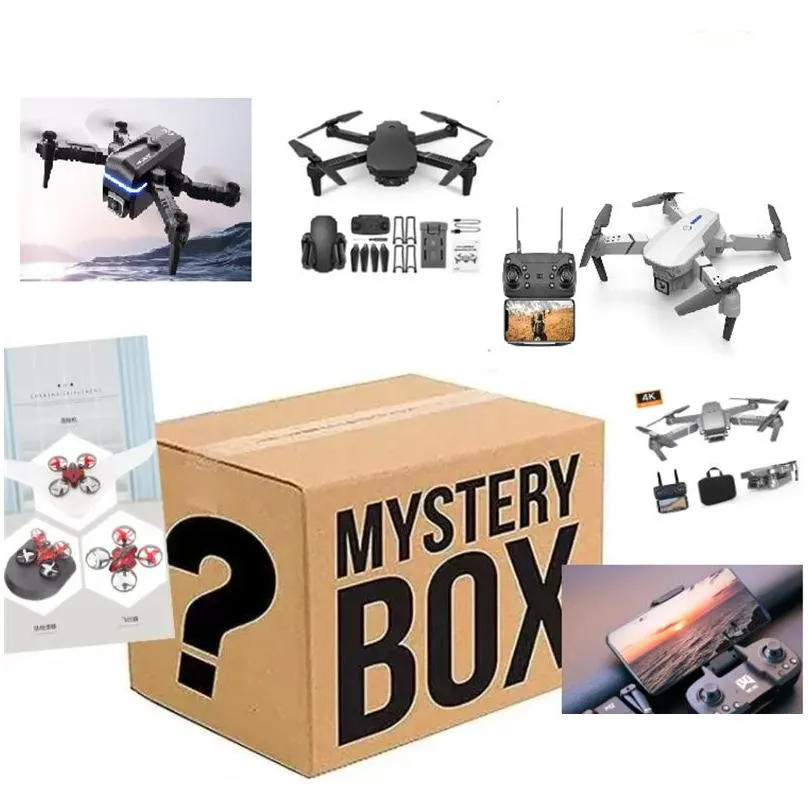 50%off mystery box drone with 4k camera for adults kids drones aircraft remote control crocodile head boy christmas kids birthday