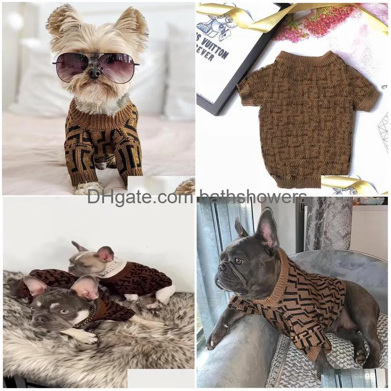 fashion high quality dogs clothes luxurys designers brand dog apparel letters clsassic pet coat designer cloth cute puppy sweaters