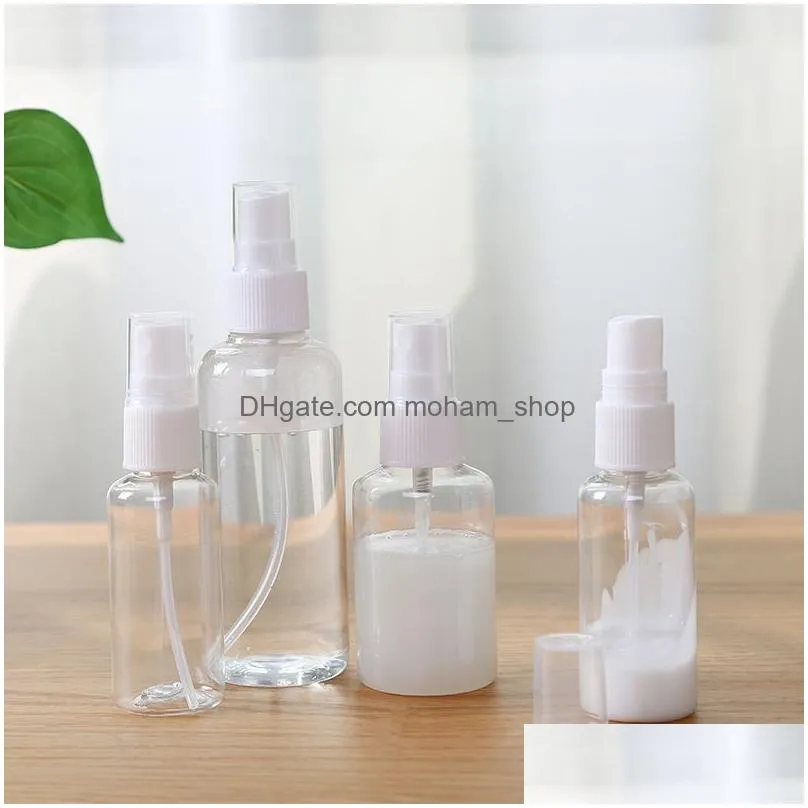 3oz 2oz 1oz travel plastic spray bottle empty cosmetic perfume container with mist nozzle bottles atomizer perfume sample vials dbc