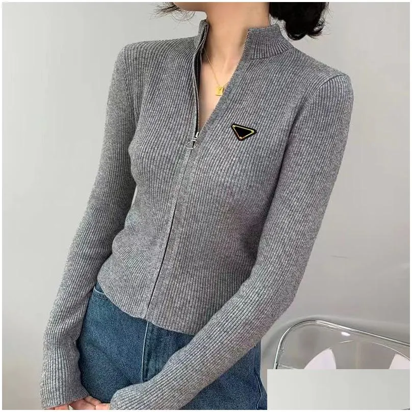 womens knits tees women tops cardigan sweater with zippers short style lady slim jumpers shirt design s-xl