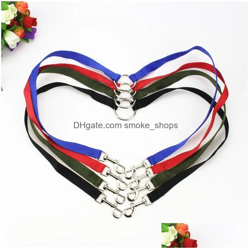 wholesale delicate pet dog couple connection leash double walking lead elastic two dogs leash nylon double pet leash 1.5cmdh0283 t03