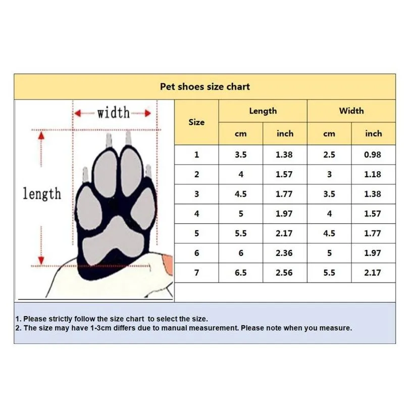 4pcs/set waterproof winter pet dog shoes anti-slip rain snow boots footwear thick warm for small cats puppy dogs socks booties1825