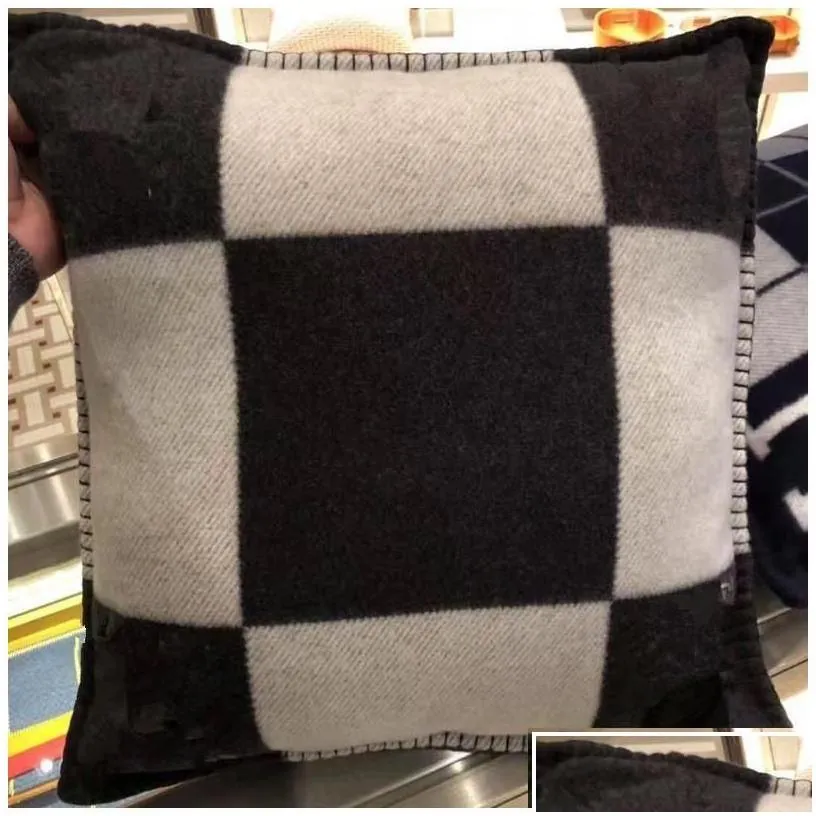 cushion/decorative pillow wool cushion er 45x45cm/65x65cm without case drop delivery home garden textiles dhz2p