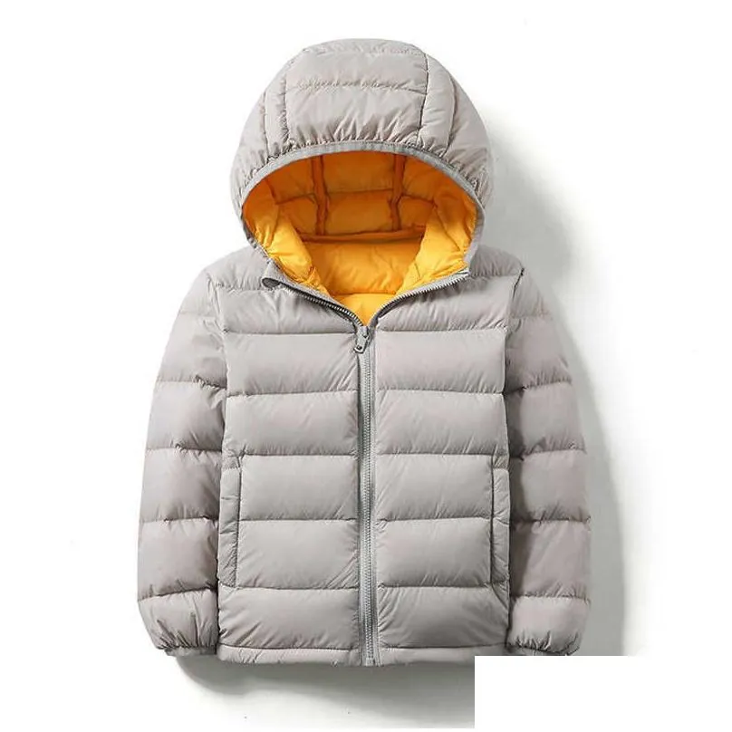 down coat high quality kids duck down jackets 2022 new ultra light hooded winter coats for boys girls portable windproof puffy parkas 14t