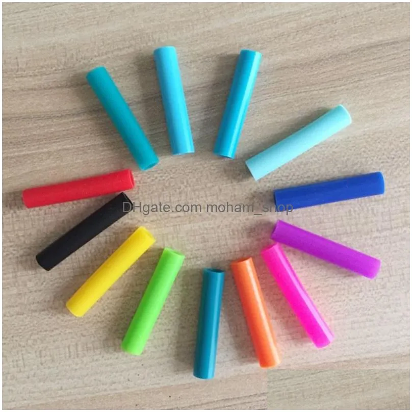 silicone tips cover for stainless steel drinking straw silicone straws tips fit for 6mm wide straws silicone tubes straw cover dbc