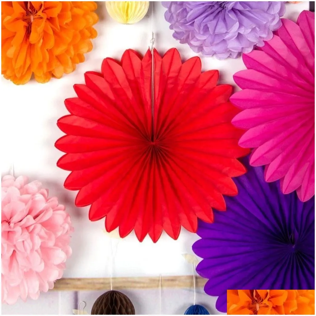 mexican party fiesta decorations 20pcs/set tissue paper fans honeycomb balls for wedding birthday events festival party supplies