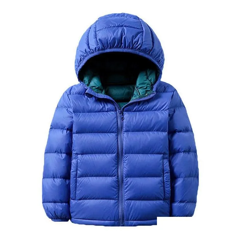 down coat high quality kids duck down jackets 2022 new ultra light hooded winter coats for boys girls portable windproof puffy parkas 14t