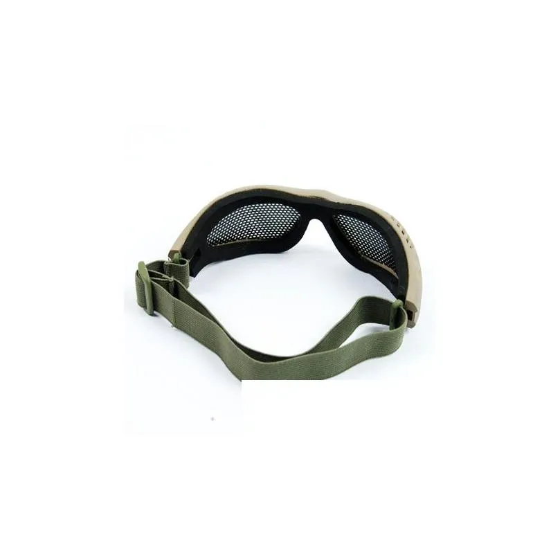 tmc metal wire protective airsoft goggles dark earth